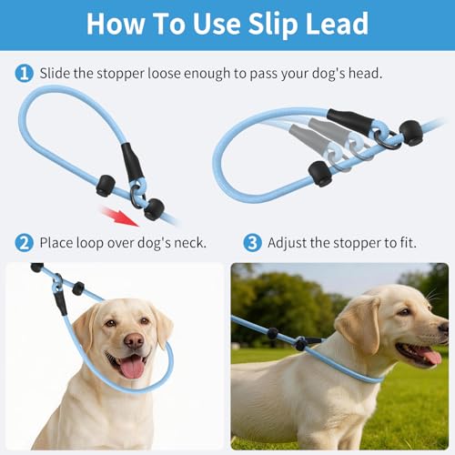 kazazoo Leash in Adjustable (5.5ft to 8.5ft), Light Blue