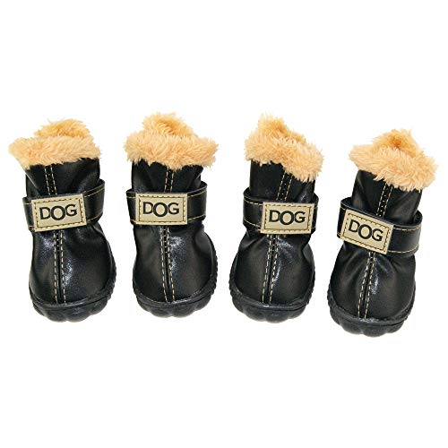 WINSOON Paw Hoof Protector in Size 4, Black