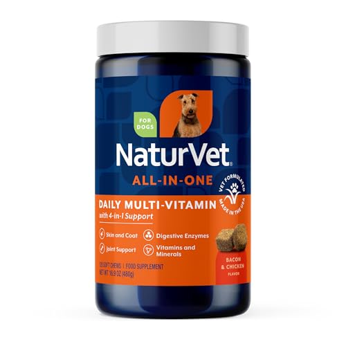 NaturVet Animal Vitamin in 120 Soft Chews, All-In-One