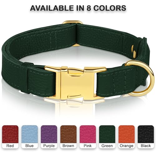 BUDKAS Animal Collar in XS, 9"-12" Neck Fit, Green