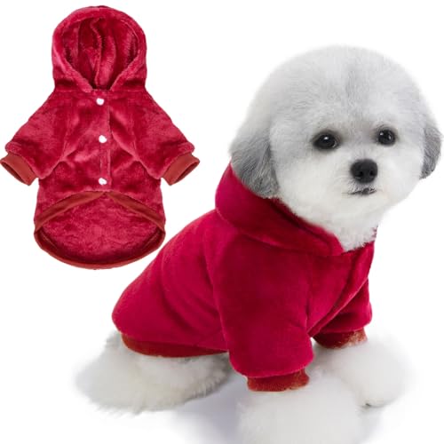 FABRICASTLE Pet Apparel in XX-Small, Wine red