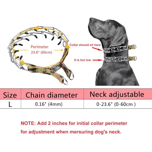 Aheasoun Animal Collar in L,4mm,23.6-In, with Buckle