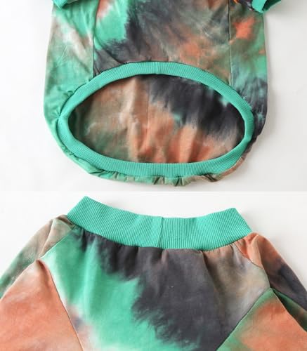 PriPre Pet Apparel in Large, Green Orange