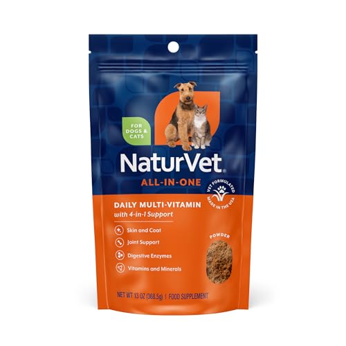 NaturVet Animal Vitamin in 13 Oz Powder, No Color