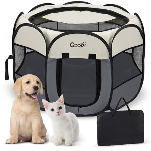 Goozii Pet Playpen in Beige-Grey
