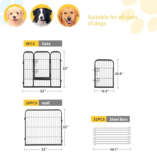 FDW Pet Playpen in Black