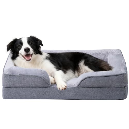 Makigued Pet Bed Mat in 35"L x 25"W x 6.7"Th, Dark Brown