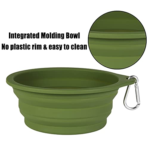 SLSON Pet Feeder in Avocado Green+Dark Green