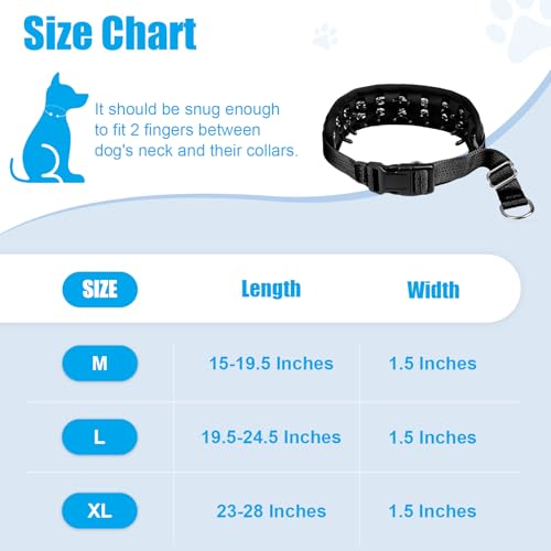 NozlaID Animal Collar in M(15"-19.5"), Black