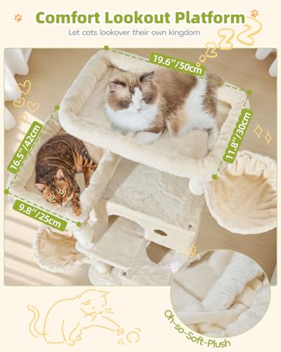 Taoqimiao Pet Activity Structure in 76 inch, Beige