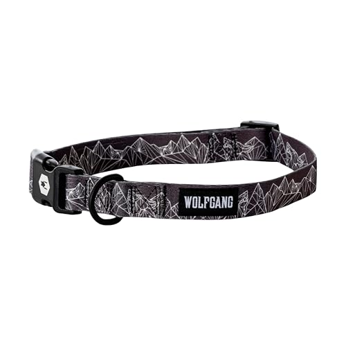 Wolfgang Man & Beast Animal Collar in Small (5/8 Inch x 8-12 Inch), WolfMountain Print