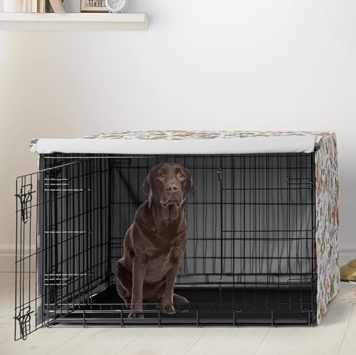 Sweet Jojo Designs Animal Cage in 42.0"L x 30.0"W x 28.5"H, Vintage Floral Pink and Green