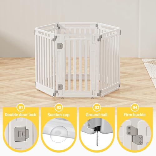 Gupamiga Pet Playpen in White