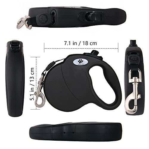 CROWN PAWS Leash in Large, Black