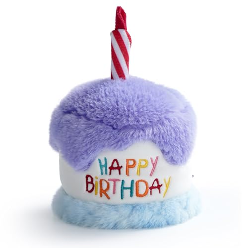 Fuzzwoof Pet Toy in Small Medium Large, Purple, white