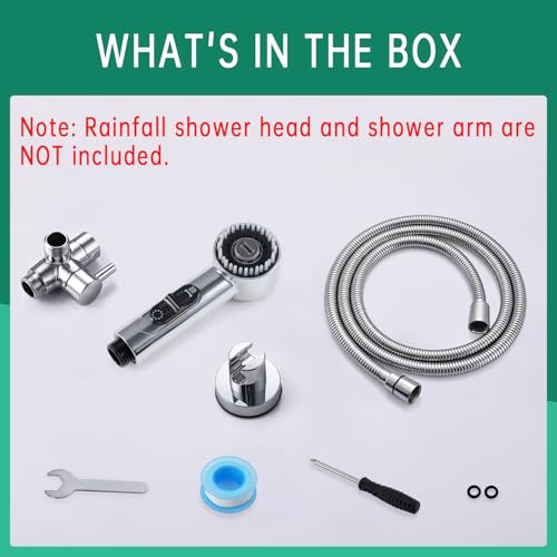 V-Frankness Showerhead in 78 Inches Hose, Polished Chrome