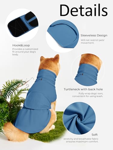 Haloumoning Pet Apparel in X-Small, Blue