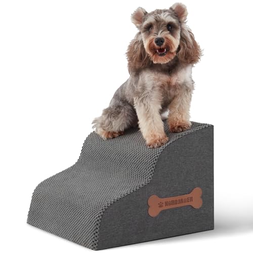 Nordjager Animal Stair in 15.7"D x 15.7"W x 11.8"H, Dark Grey