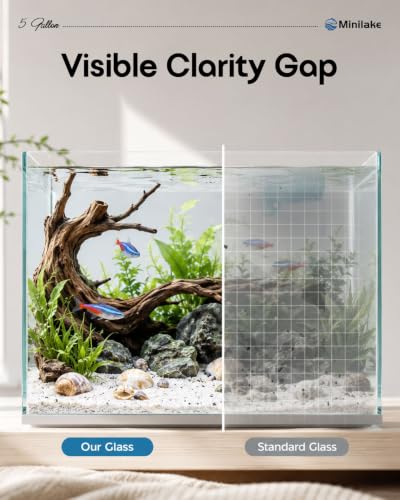 minilake Vivarium in 5 Gallon Vertical, Transparent