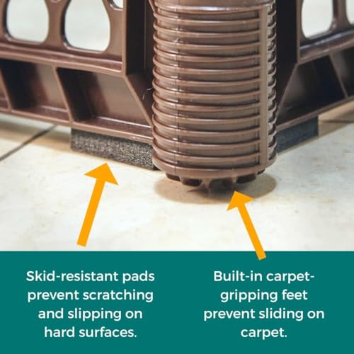 MYPET Pet Playpen in 3-Panel Barrier, Brown