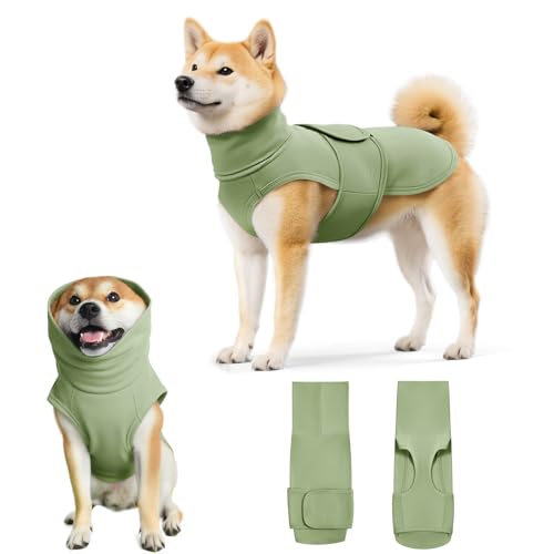Haloumoning Pet Apparel in X-Small, Army Green