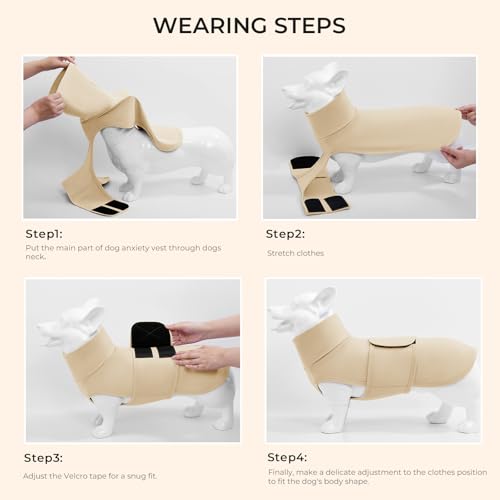 Haloumoning Pet Apparel in X-Small, Beige