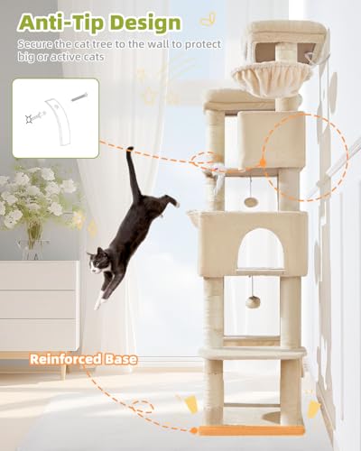 Taoqimiao Pet Activity Structure in 76 inch, Beige