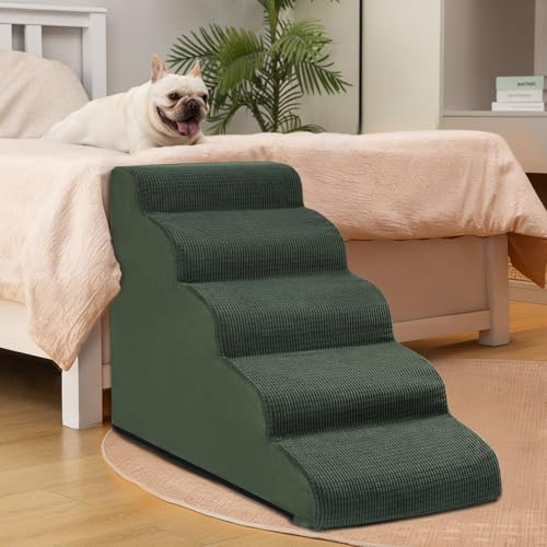 aodisman Animal Stair in Standard 5-Step 22.2"H, Green