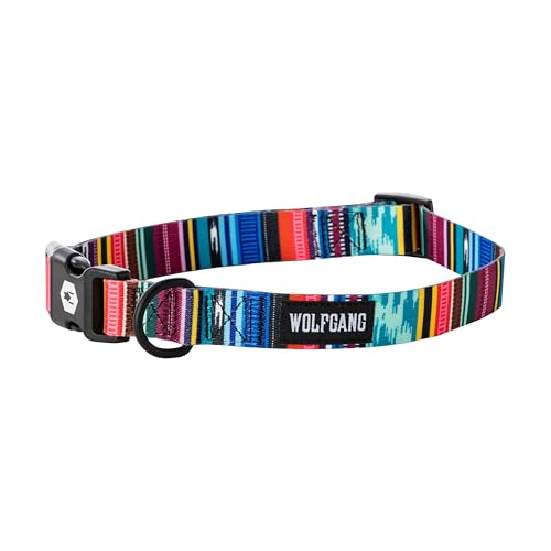 Wolfgang Man & Beast Animal Collar in Small (5/8 Inch x 8-12 Inch), Quetzal Print