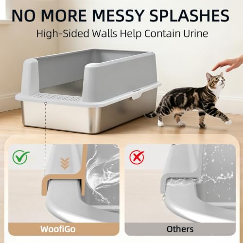 WoofiGo Litter Box in X-Large, XL-Cool Grey