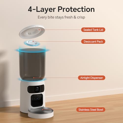 Centvicam Pet Feeder in ZY-245W, White