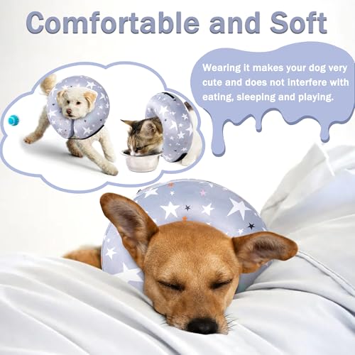 Cneo Animal Recovery Collar Cone in S（neck 4"-7"）, Grey