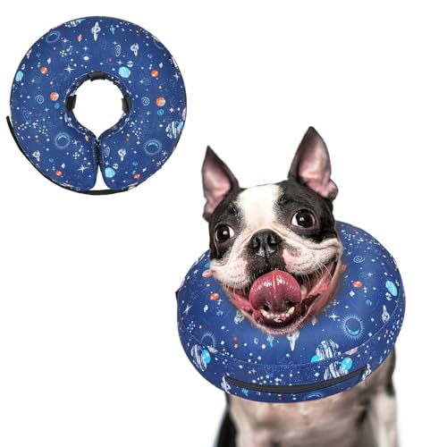 Supet Animal Recovery Collar Cone in S(Neck 7"-9.5"), Star