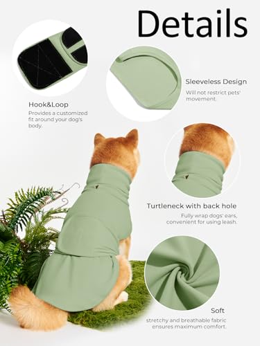 Haloumoning Pet Apparel in X-Small, Army Green
