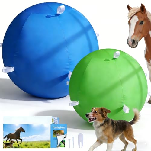 SWYIVY Recreation Ball in 25", Blue & Green Straps Ball Cover Kit + Ball