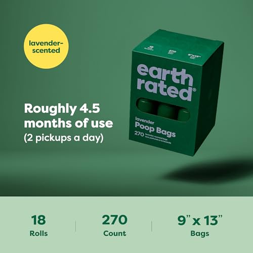 Earth Rated Waste Bag in 1 Count (Pack of 270), Lavender-Scented