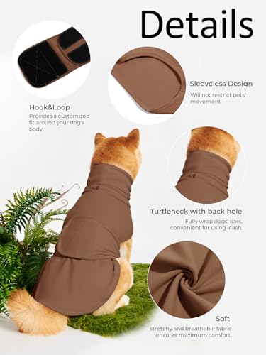 Haloumoning Pet Apparel in X-Small, Coffee