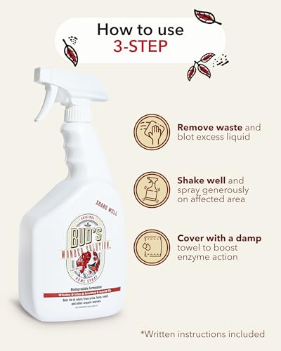 BUD'S WONDER SOLUTION Area Deodorizer in 32 Fl Oz (Pack of 1), Clear