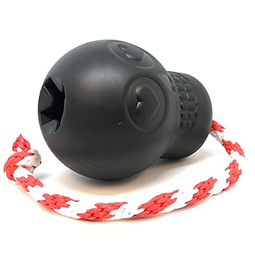 SodaPup Pet Toy in Large, Skull Black