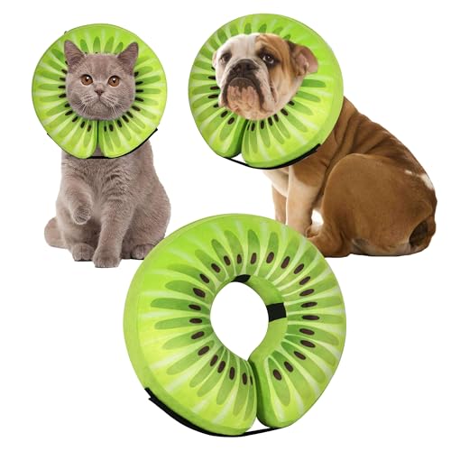 Cneo Animal Recovery Collar Cone in S（neck 4"-7"）, Kiwi
