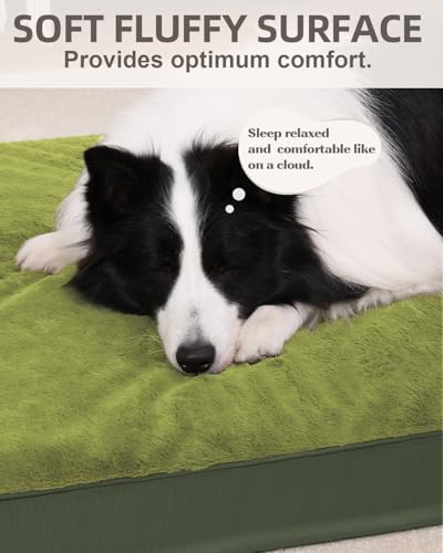 KSIIA Pet Bed Mat in 47.0"L x 29.0"W x 4.0"Th, Green