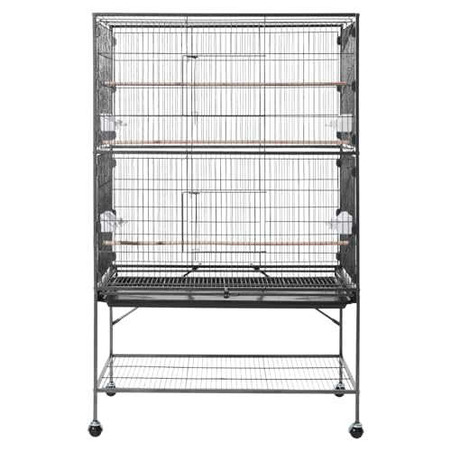 VEVOR Animal Cage in 36.6"L x 22.8"W x 59.5"H, Black