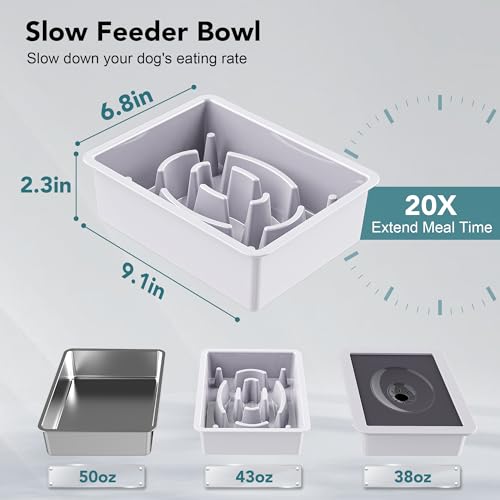 UPSKY Pet Feeder in E-3-in-1 (White)
