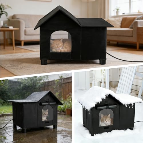 GINDOOR Animal Shelter in Black
