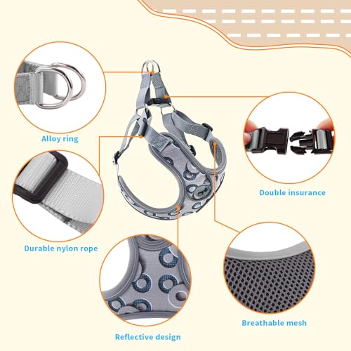 SAEGYPET Animal Harness in XS, Gray-2