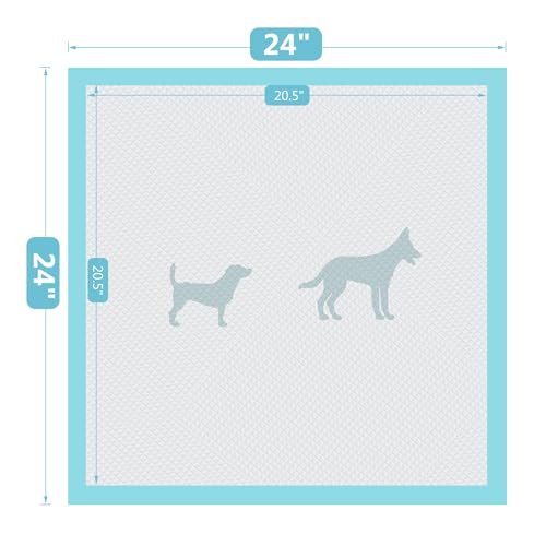 BESTLE Disposable Incontinence Surface Protector in 24"x24"-80 Count, Blue