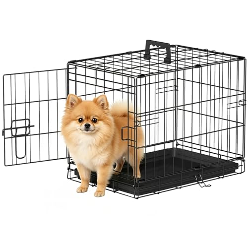 FDW Animal Cage in 18.0"L x 12.0"W x 14.0"H, Black
