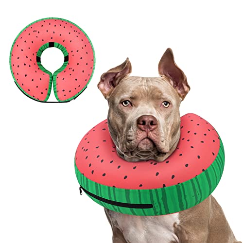 Supet Animal Recovery Collar Cone in XXL(Neck 18.5"-23.5"), Donut Red
