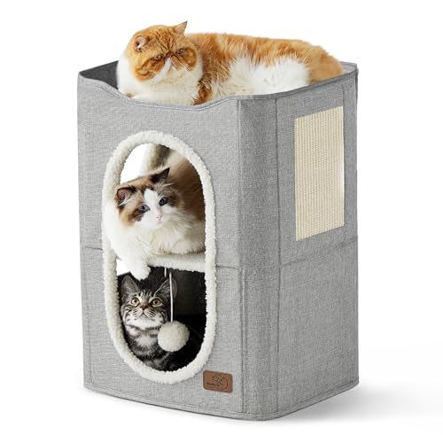 Bedsure Pet Activity Structure in Double, Grey