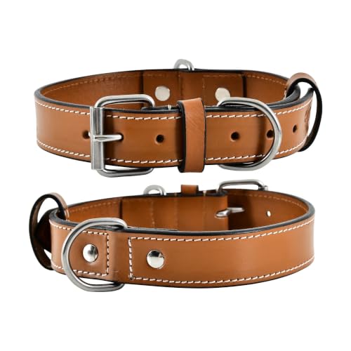 DowgClub Animal Collar in S (11"-14"), Tan